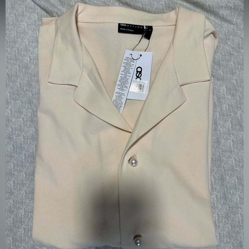 ASOS pearl button down